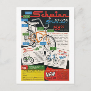 Carte Postale Publicité pour vélo vintage