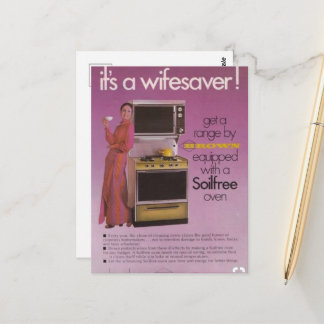 Carte Postale Publicité rétro pour four "Wifesaver"