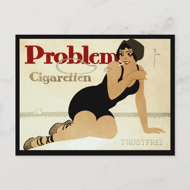 Carte Postale Publicité sur la cigarette (Devant)