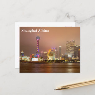 Carte Postale Publicité touristique Vintage voyage de Shanghai