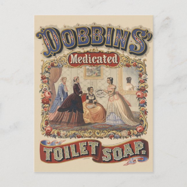 Carte Postale Publicité traitée avec des médicaments de savon de (Devant)