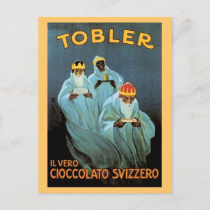 Carte Postale Publicité vintage au chocolat Tobler