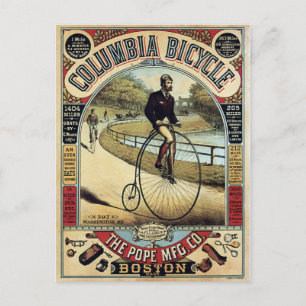 Carte Postale Publicité vintage Columbia Bicycles