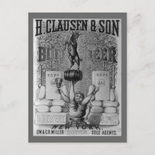 Carte Postale Publicité vintage de bière
