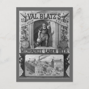 Carte Postale Publicité vintage de bière