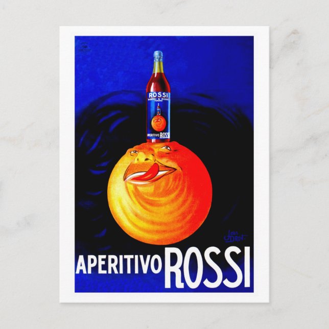 Carte Postale Publicité vintage italienne aperitivo (Devant)