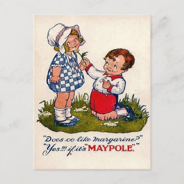 Carte Postale Publicité vintage, Magarine (Devant)