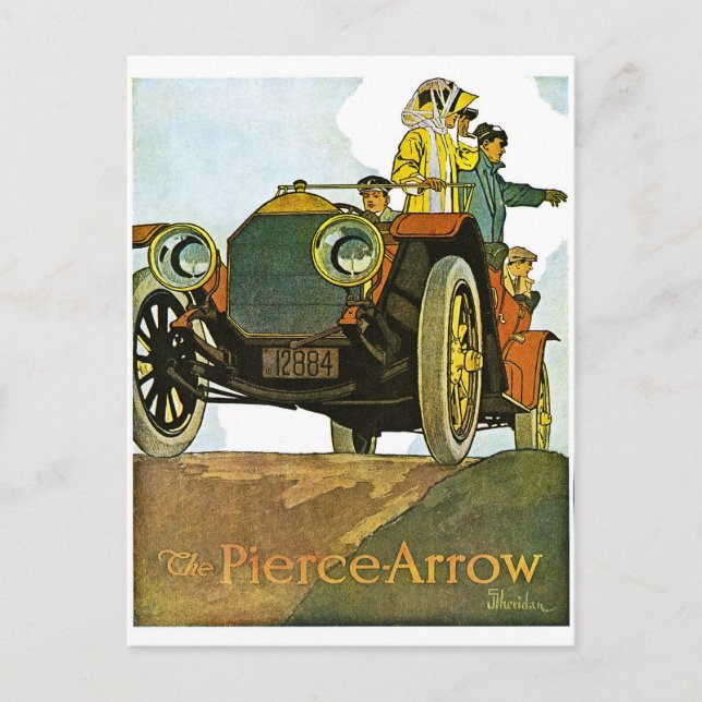 Carte Postale Publicité vintage Pierce-Flèche (Devant)