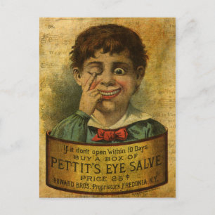 Carte Postale Publicité vintage - Salve oculaire