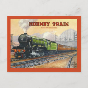 Carte Postale Publicité vintage, train Hornby, jeux miniatures