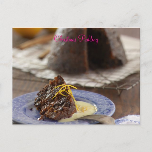 Carte Postale Pudding de Noël (Devant)