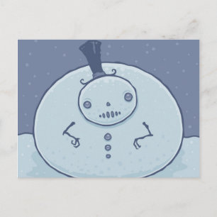 Carte postale Pudgy Snowman
