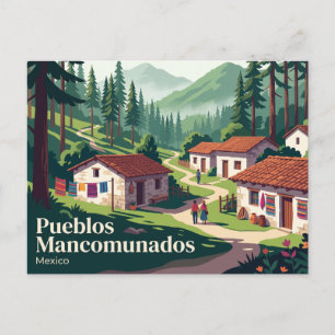 Carte Postale Pueblos Mancomunados, Oaxaca Mexique