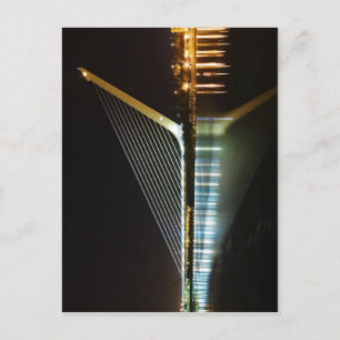 Carte Postale Puente del Alamillo Séville la nuit. Le pont w