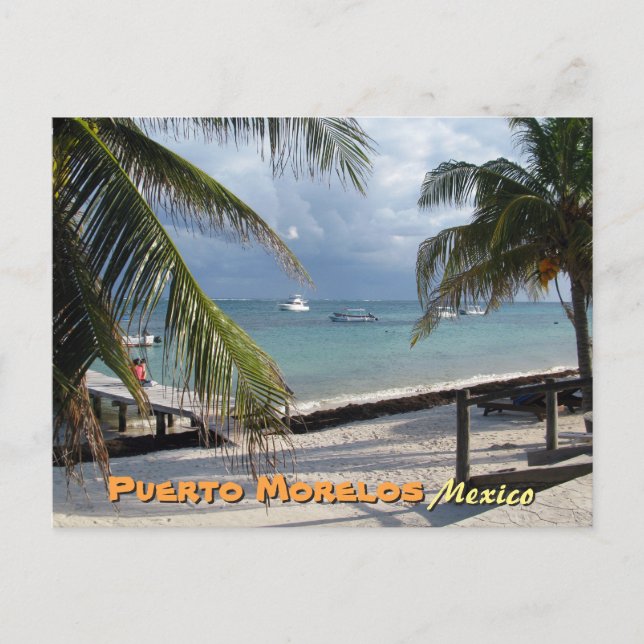 Carte Postale Puerto Morelos, Mexique (Devant)