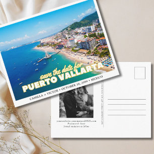 Carte Postale Puerto Vallarta Mexique Mariage Enregistrer la dat