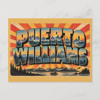 Carte Postale Puerto Williams CL Ville la plus australe Canaux P