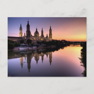 Carte Postale Puesta de sol sobre el Ebro