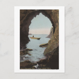 Carte Postale Puget Sound, WA - Grotte dans la tromperie