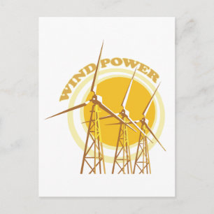 Carte Postale Puissance éolienne