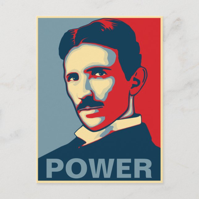 Carte Postale Puissance Tesla (Devant)