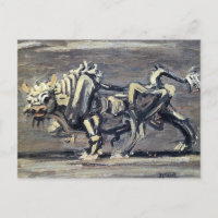 Puissant tableau "White Ox 1" de Lee Jung-seob
