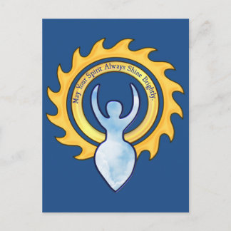 Carte Postale Puisse Ton Esprit Brillant La Déesse