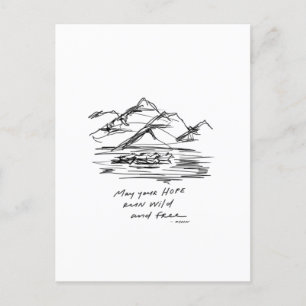 Carte Postale Puisse votre espoir se déchaîner et se libérer - i