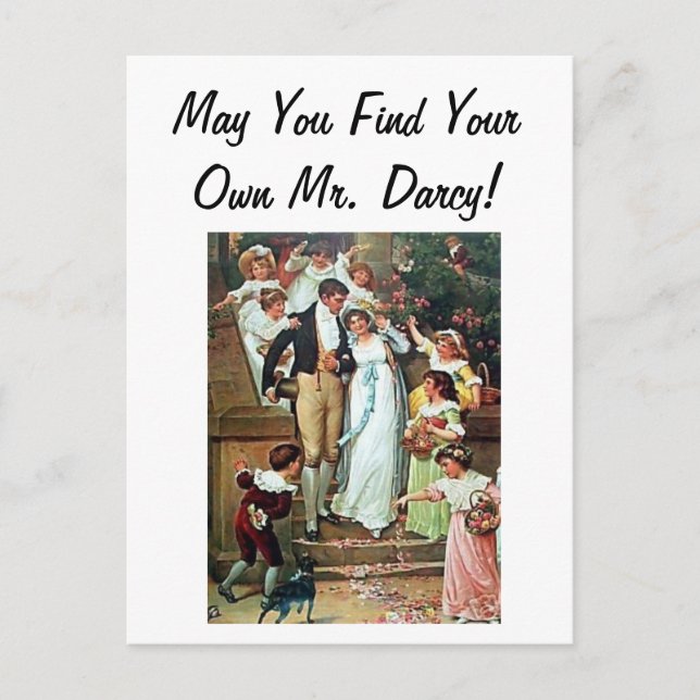 Carte Postale Puissiez-Vous Trouver Votre Propre M. Darcy ! (Devant)