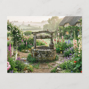 Carte Postale Puits de jardin de cottage