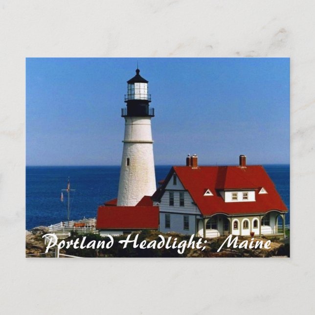 Carte Postale Puits de Portland, Maine (Devant)