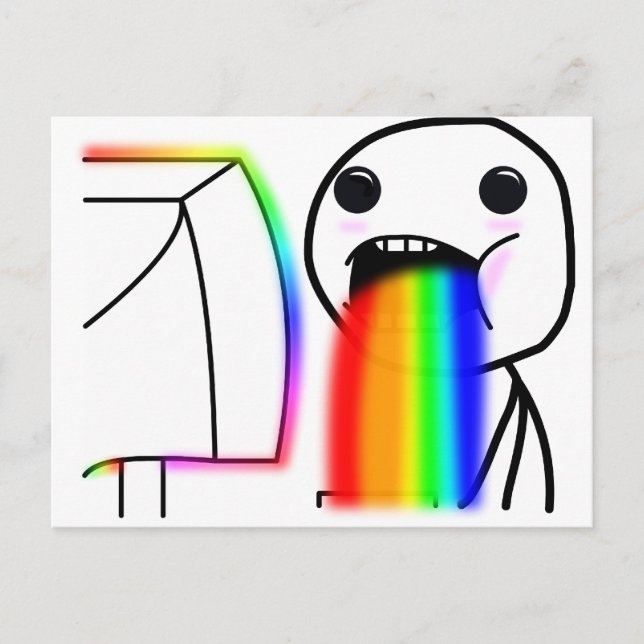 Carte Postale Pukes Rainbows (Devant)