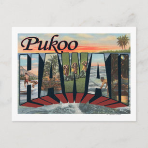 Carte Postale Pukoo, HawaiiGrandes scènes de lettresPukoo, HI