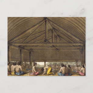 Carte Postale Pulaho, Roi des Îles Amicales en train de boire de