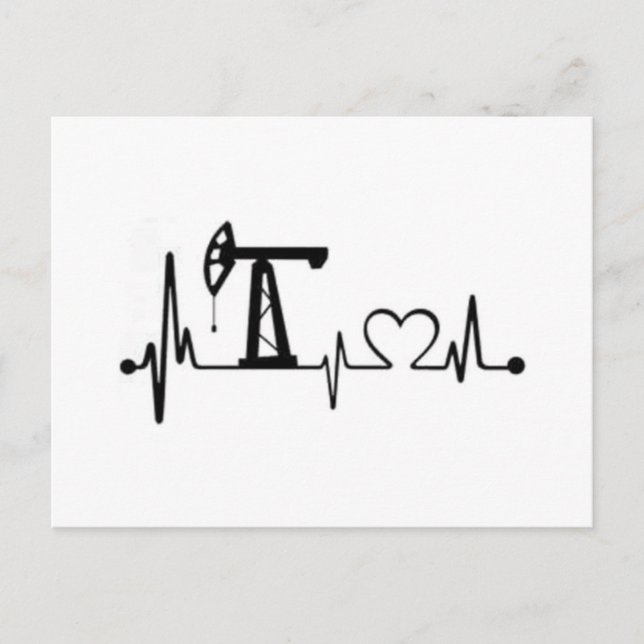 Carte Postale Pump Jack Heartbeat (Devant)