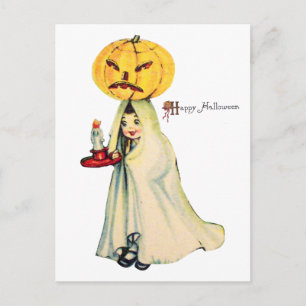 Carte Postale Pumpkinhead (Carte de Halloween Vintage)