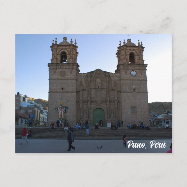 Carte Postale Puno, Perú, Puno Cathedral  (Devant)