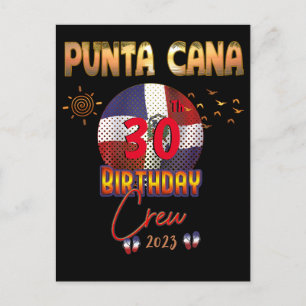 Carte Postale Punta Cana République dominicaine Anniversaire