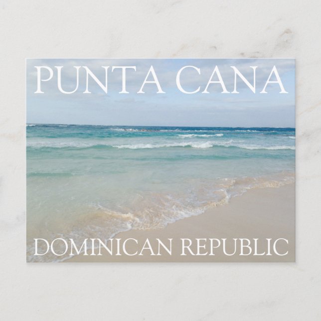 Carte Postale Punta Cana, République Dominicaine Plage de détent (Devant)
