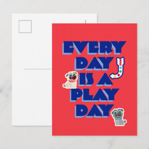 Carte Postale Puppy Dog Pals   Chaque jour est un jour de jeu