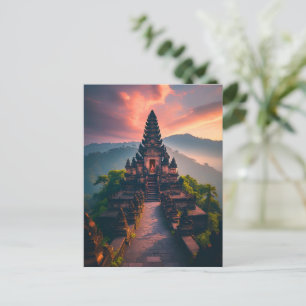 Carte Postale Pura Senja Bali - “Temple de Bali au coucher du so