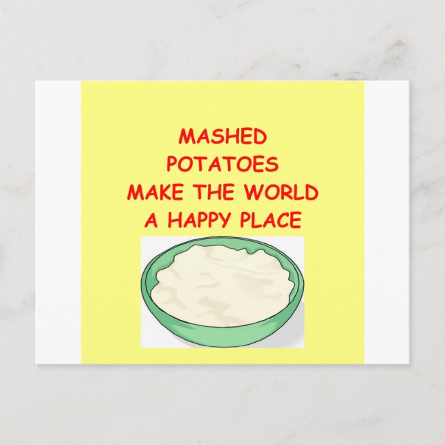 Carte Postale purée de pommes de terre (Devant)