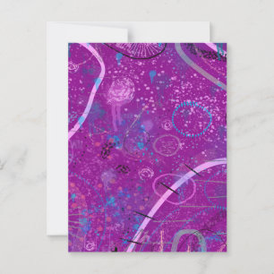 Carte Postale Purple Abstrait Dreamscape