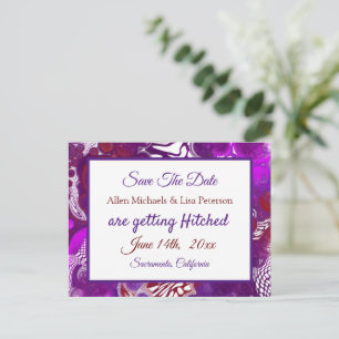Carte Postale Purple Bourgogne pour Peinture.Mariage Enregistrer