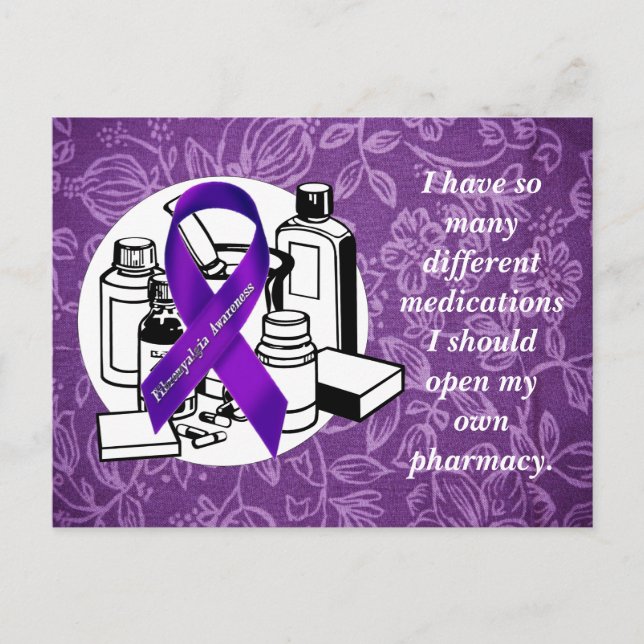 Carte Postale Purple Floral Cloth (Devant)