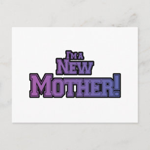 Carte Postale Purple Je suis une nouvelle mère t-shirts et cadea