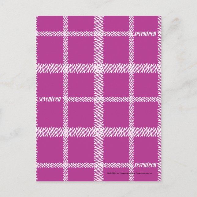 Carte Postale Purple plaid (Devant)