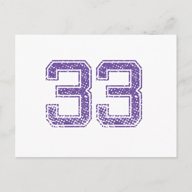 Carte Postale Purple Sports Jerzee Numéro 33.png (Devant)