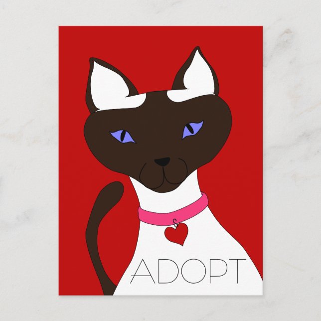Carte postale Purr-fect Moira ADOPT (Devant)