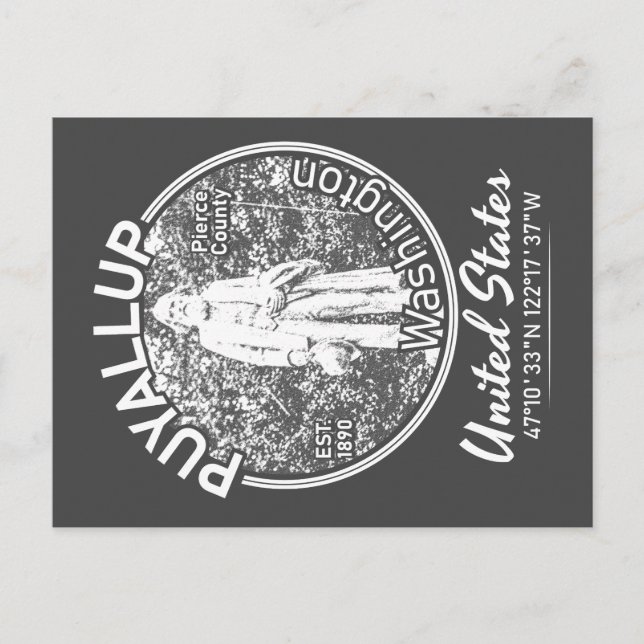 CARTE POSTALE PUYALLUP - WASHINGTON VINTAGE (Devant)